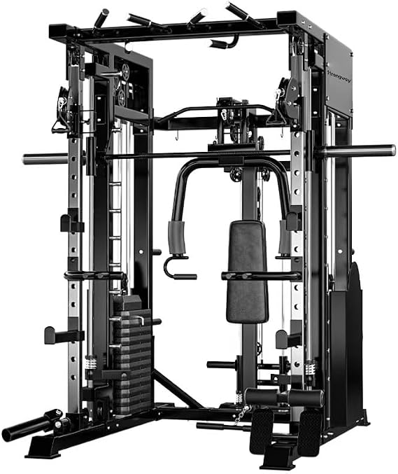 Strongway Multi Gym Smith Machine with Weights