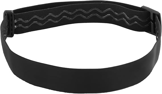 Elastic Headlamp Strap, Black Headlamp Strap Replacement Headband Comfortab