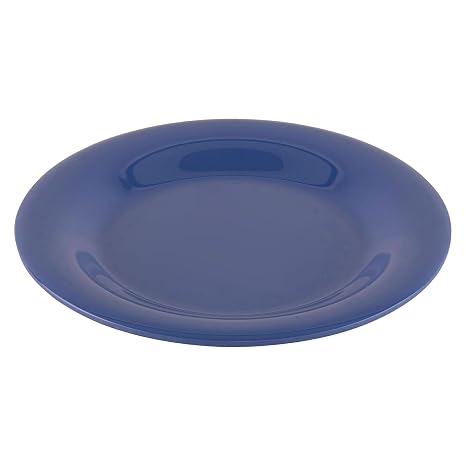 G.E.T. 7.5" Blue Heavy-Duty Wide Rim Melamine Salad Plate 4