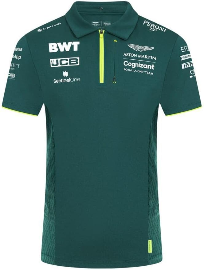 Aston Martin F1 2021 Official Team Polo Cognizant Shirt Adult Men’s Small