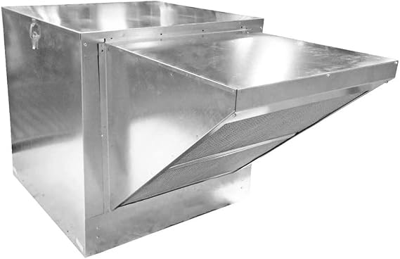 HOODMART 3000 CFM Fresh Air Supply Fan, 1PH | 12 Blower with Intake Hood and Filters | Makeup Air Fan with Weatherproof Cabinet | Commercial Restaurant Equipment Made in USA