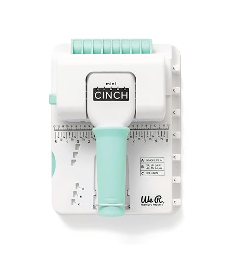We R Memory Keepers Mini Cinch Bookbinding Machine - Small Craft Tool, Compatible with Wire or Spiral Coils, Make Professional Books, Notebooks, Calendars