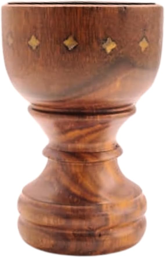 Taj Backflow Incense Burner - Wooden Oud Holder for Cones, Bakhoor Burner, and Jointed Incense - Ideal Spiritual Gifts for Women & Men - Premium Wood Burner Accessories Large