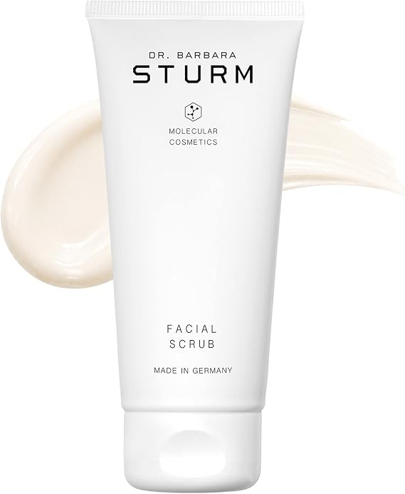 Facial Scrub 3.38 fl oz, Gentle Exfoliating Face Wash, Removes Dry Skin and Prevents Breakouts, Luxury Skincare By Dr. Barbara Sturm