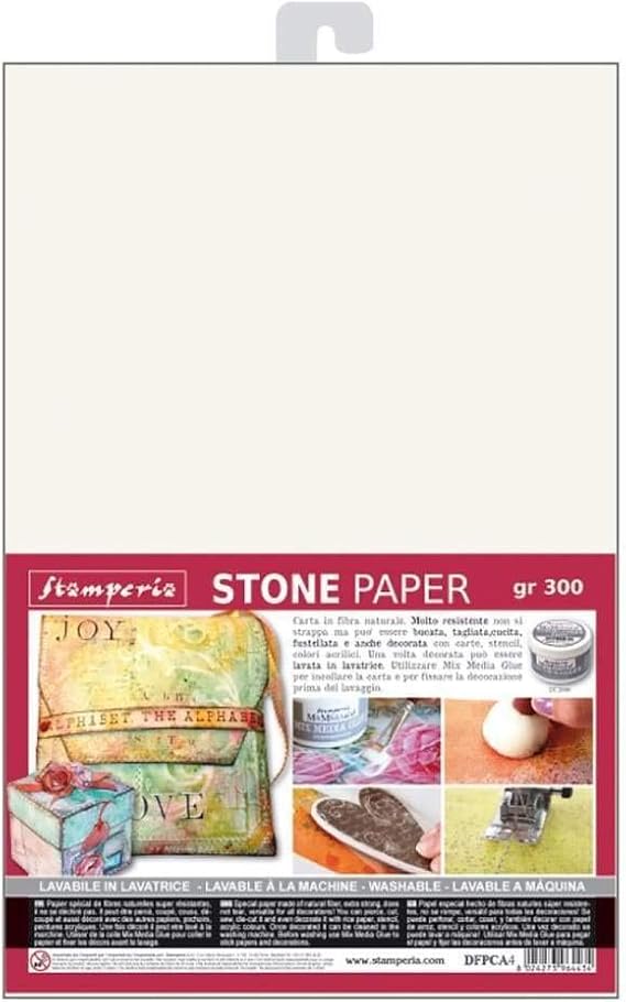 Stamperia Washable Stone Paper 8.25"X11.6"-One Sheet