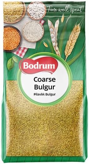 Bodrum Coarse Bulgur Wheat, 5 Kilograms, 100% Natural Unique Texture and Flavor (1 Pack)