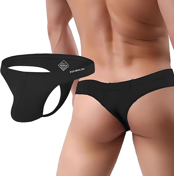 Men's Sexy Thong Low Rise G-String Bikini Pouch Briefs Underwear