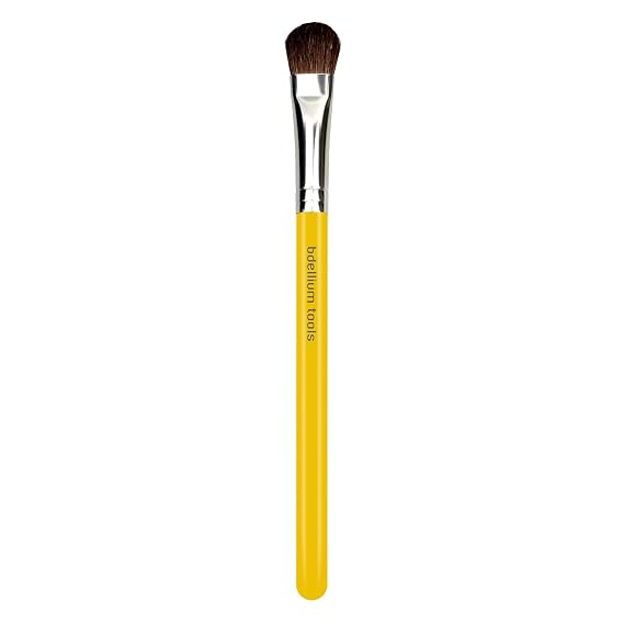 Bdellium Tools Professional Makeup Brush - Studio Series 778 Large Shadow - With Mix of Soft Synthetic & Natural Fibers, For Applying Shadow (Yellow, 1pc)