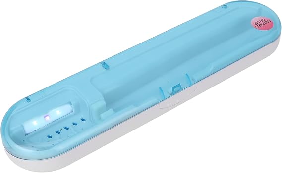 Uv Toothbrush Sanitizer Sterilizer, Toothbrush Disinfection Box - Portable and Uv Toothbrush Cleaning Case for Home and Travel