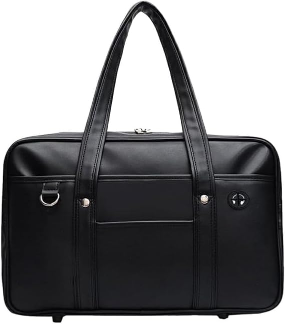 Stylish Japanese School Bag for Student Lightweight and Shoulder Handbag black