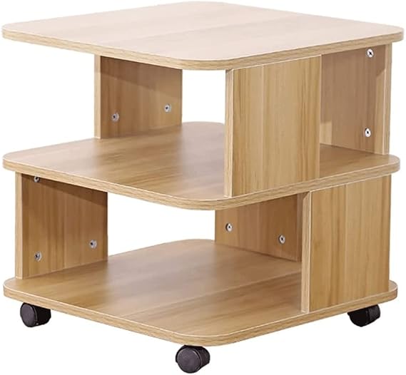 Printer Table 3-Tier Movable Printer Cart on Wheels Large Printer Stand Under Desk Heavy Duty Printer Table with Storage for Home Office Easy to use