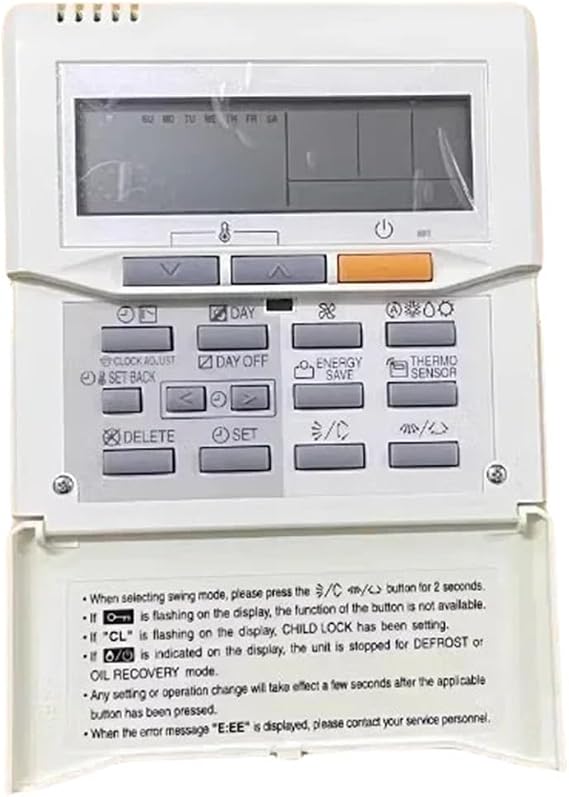 Controller Panel Central Remote,Compatible For Fujitsu,Multi-line T/Mini-T Series Wire Controller UTY-RNKYT Replace Air Conditioner Controller Control Panel(1pcs)