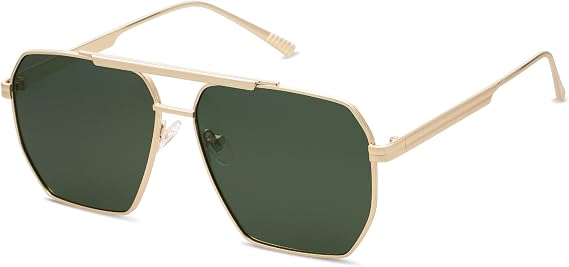 SOJOS Retro Oversized Square Polarized Sunglasses for Women Men