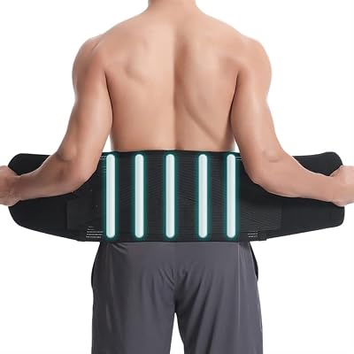 Adjustable Sports Gym Waist Trainer - Breathable Lumbar Belt for Men & Women with Tummy Tuck & Lower Back Pain Relief