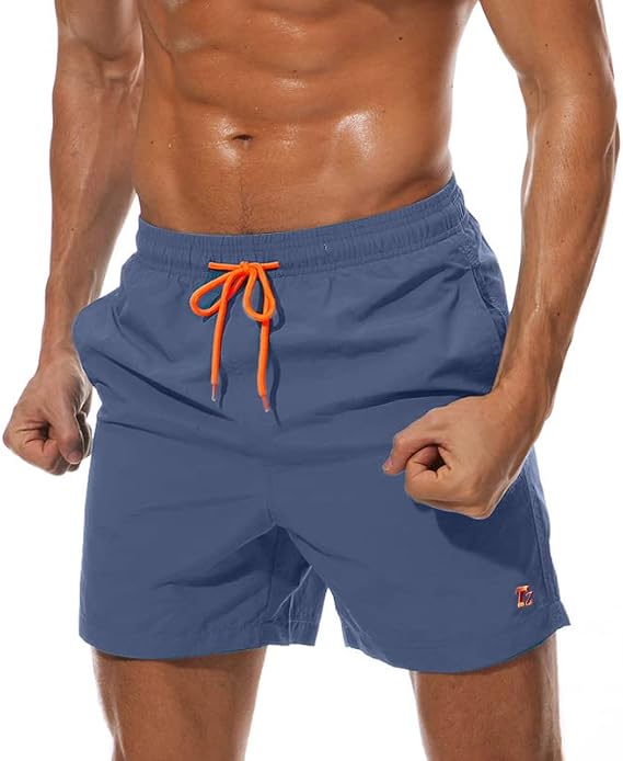 Tansozer Men's Swimming Trunks with Mesh