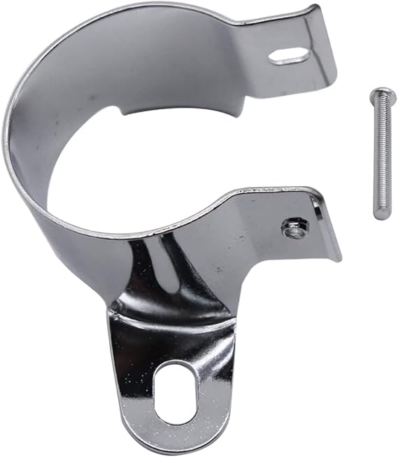 1 Set SHLPDFM Chrome Ignition Coil Mounting Bracket Oil Filled Vertical Compatible with GM Chevy 283 327 350 454 SBC BBC
