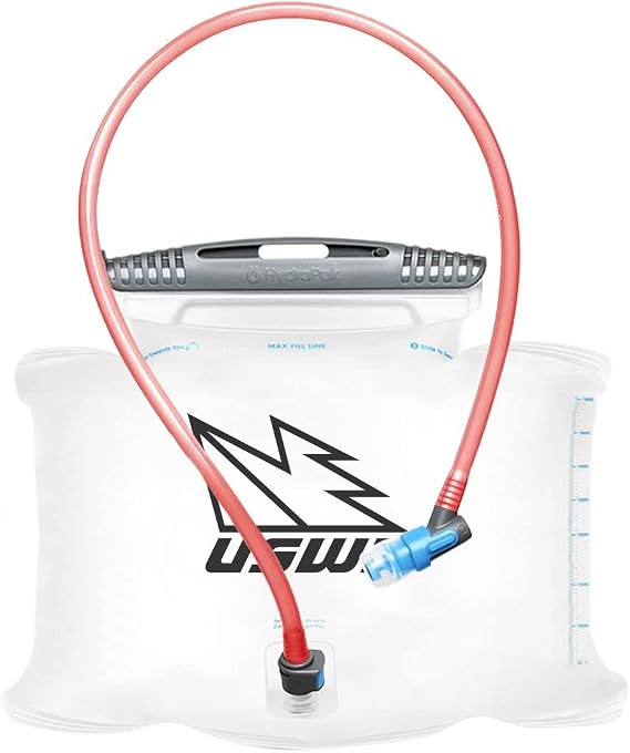 USWE Compact Lumbar Hydration Bladder, 1.5L Water Reservoir with Plug-n-Play Connection, Reversible for Easy Cleaning