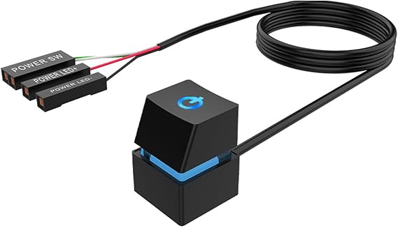 PC Power Button Extension Computer Power Button Desktop Computer Power Switching Extension Cable