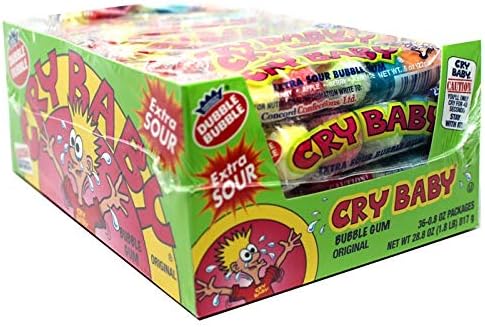 Dubble Bubble Concord Cry Baby Assorted Tube 36 x 22.67g