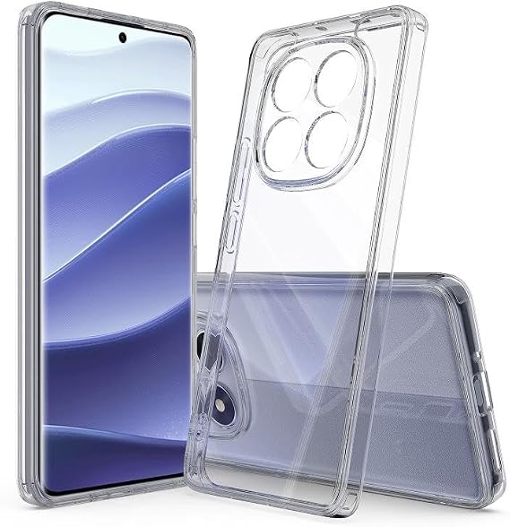 Ehr. Xiaomi Redmi Note 14 Pro Plus Uyumlu Kamera Korumalı Darbe Önleyici Arka Kapak, 2mm Kalınlaştırılmış Şeffaf Silikon Kılıf