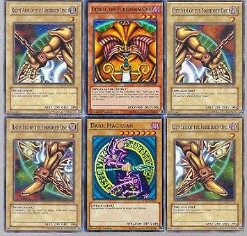 Yugioh!! Exodia and Dark Magician 50 Card Lot with RARES .