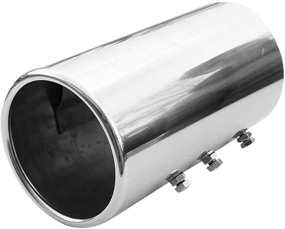 Autohobby 5084 Exhaust Trim Universal Exhaust Muffler Tailpipe Trim Sport Stainless Steel up to 87 mm Chrome A B C G H J CC 3 4 5 6 7