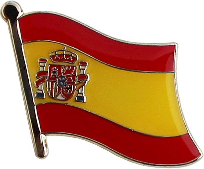 Flagline Spain Flag Die-Struck Metal Lapel Pin