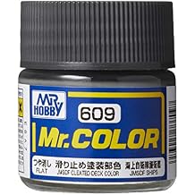 GSI Creos - C609 Flat JMSDF Cleated Deck Gray Color 10ml, GSI Mr. Color