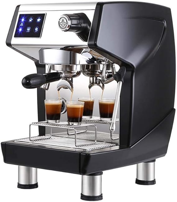 Coffee Machines Italian Double-Head Coffee Machine Automatic Insulation Household and Commercial Semi-Automatic Pump Steam-Type Concentrated Flower Coffee Machine Milking