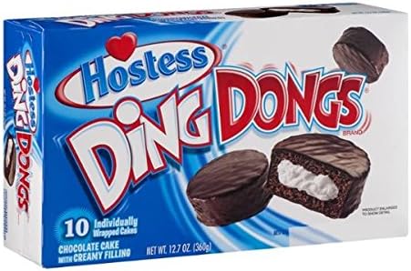 Overseas Direct ImportHostess, Ding Dongs Chocolate Cake 10-Pack 12.7 oz 360 g Parallel Import