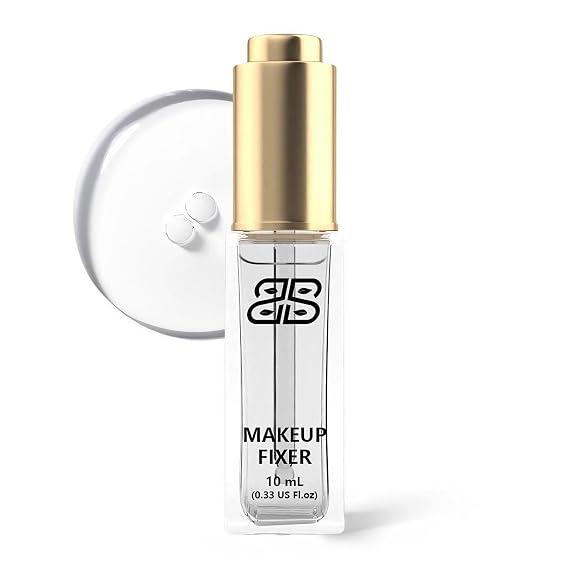 Makeup Fixer Mixing Liquid Cosmetics Eyeshadow Sealant Prolong Makeup Pigment Durability 10ml/0.34 US FL OZ (Gold Bottle Cap)