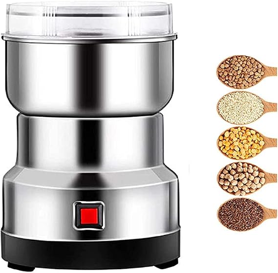 Electric Smash Machine, Multiple Spices Grinder Coffee Milling 10s Rapid Seed Grinder Machine Dry Herb Mill for Seasoning, Nut, Cereal, Condiment, Grain, Spice Blender, 5.3 Oz