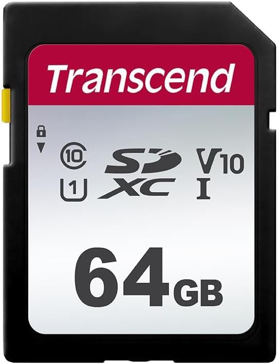 Transcend 64GB SDC300S SD UHS-I SDXC Speicherkarte 100 MB/s U1 V10 C10