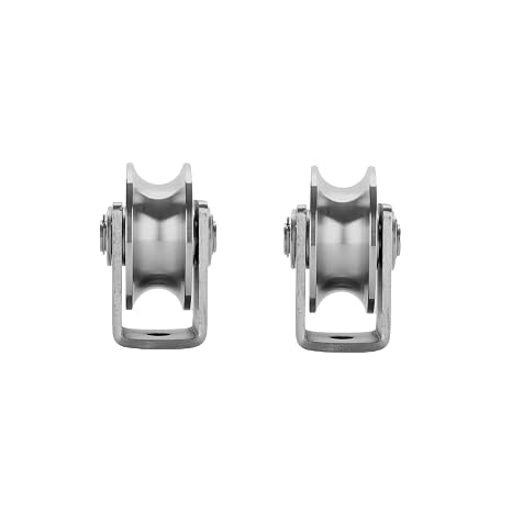 Stainless Steel U Groove Wheel Heavy Duty Caster Rigid Track Wheel Pulley Sliding Gate Rollers with Bracket for Sliding Gate, Rolling Gate, Inverted Track, Industrial Machines
