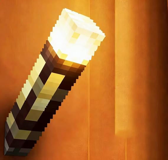 Wall Torch Lamp, 4-Color Change Light-up Table Lamps, USB Rechargeable Night Light, Hand Held or Wall Mount Bedside Lamp for Home/Office Decor