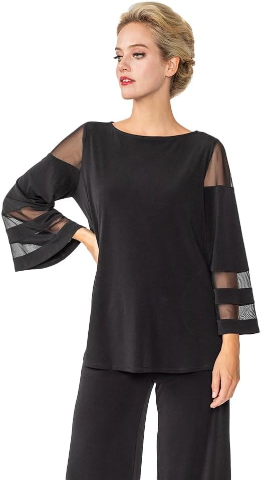 IC Collection Mesh Trim Tunic