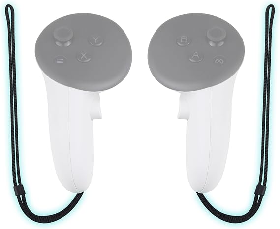 SOULWIT Controller Straps for Meta Quest 3/3S VR Controllers - Black