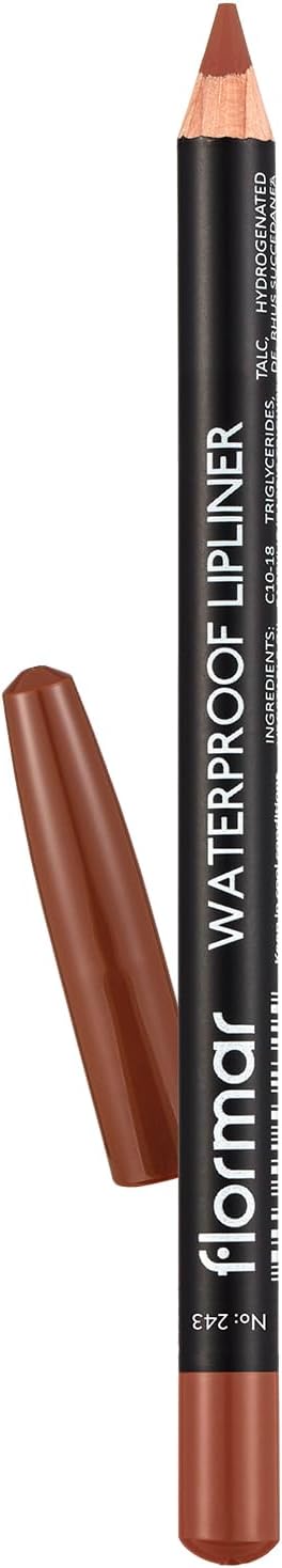 Flormar Waterproof Lipliner, 243 Hot Cocoa