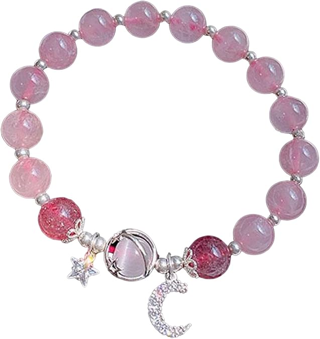 Star Moon Planet Bracelet Moonstone Beaded Bracelets