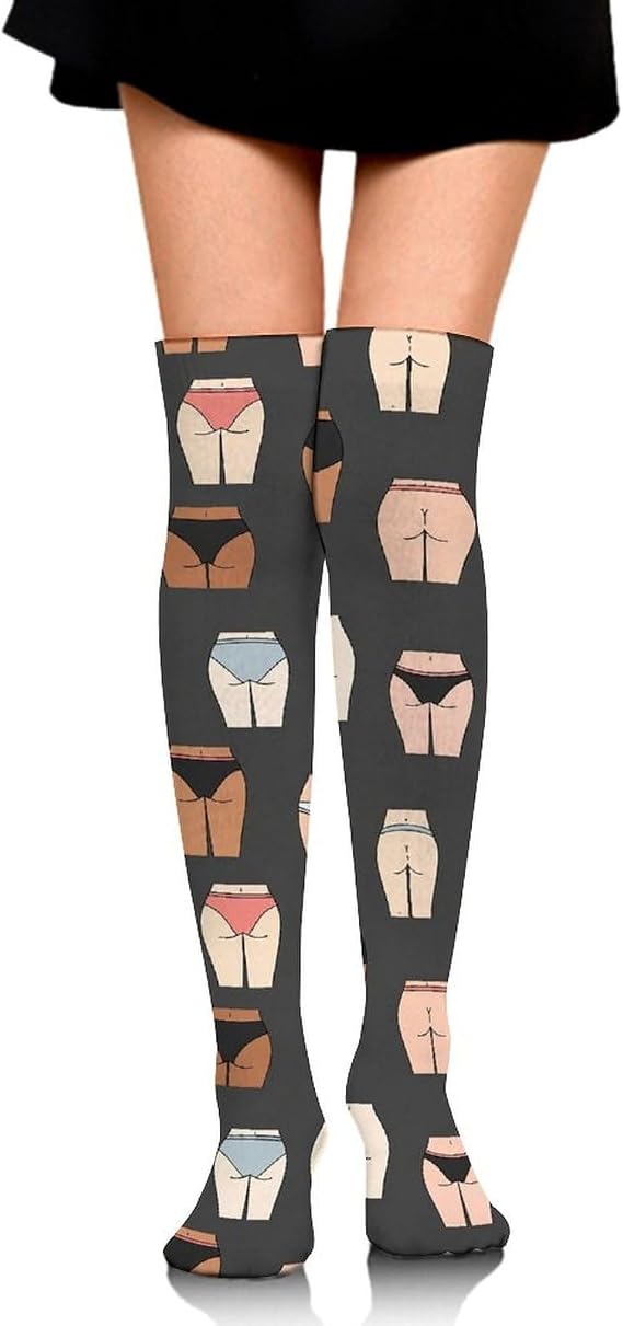 Women Girls Compression Knee High Socks Long Boot Socks Calf Crew Socks