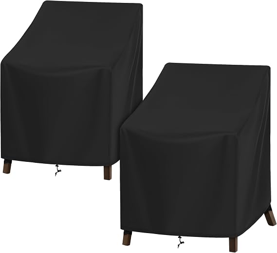 SunPatio Outdoor Chair Covers Waterproof 2 Pack, 29" W x 30" D x 36" H