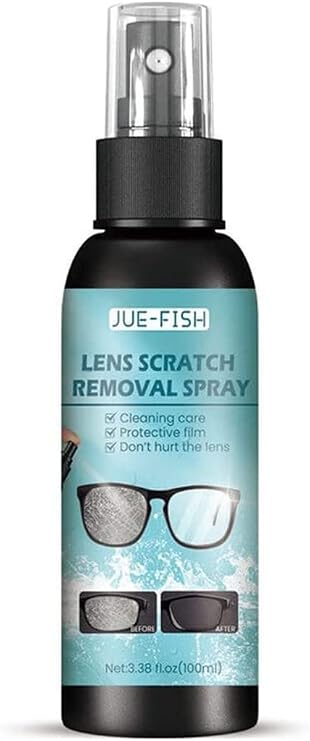 100ml Lens Scratch Removal Spray, Eyeglass Windshield Glass Repair Liquid, High Concentration Glasses Cleaner Spray for Glasses Screen Cleaner Tools (1 Pcs)