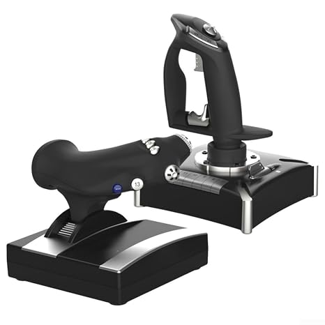 Flight Simulator Joystick PC For Yoke and Throttle Quadrant Set, Dual Control for PS4 For Xbox, ABS Ergonomic Flight Controller Handle for Home Cockpit