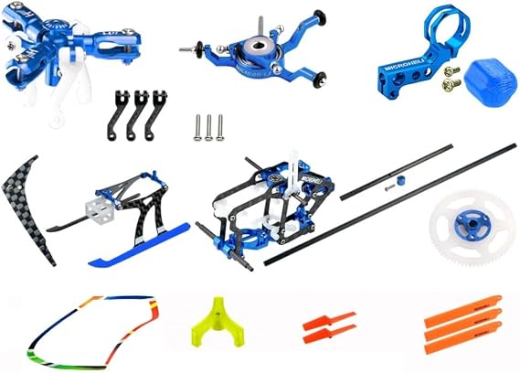 MICROHELI CNC Triple Blades Performance Package (Blue) - Blade Nano S2 / S3