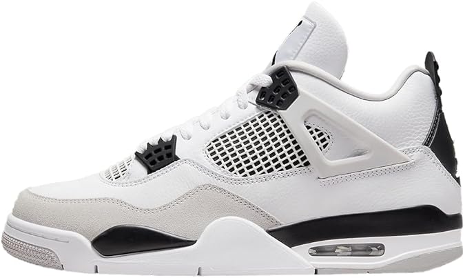 AIR Jordan Mens Jordan Air 4 Retro, Military Black, 9