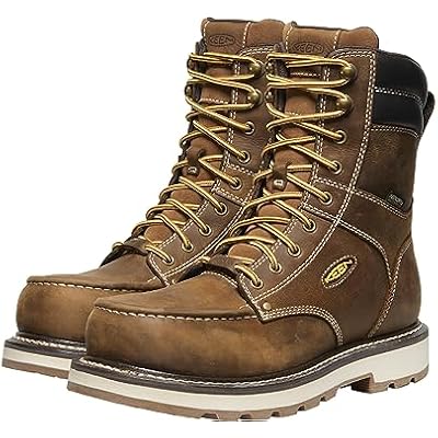 KEEN Utility Mens Cincinnati 8 Composite Toe Waterproof 90 Degree Heel Heavy Duty Work Boots