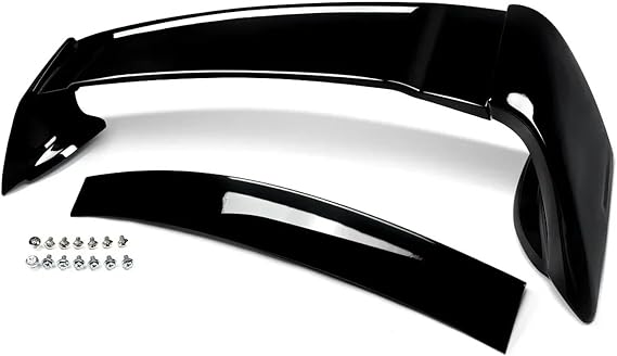 2006-11 Compatible with Civic Sedan FD2 Mugen RR Style Spoiler Rear Trunk Lid Wing Accessories Car Rear Wing Compatible with Civic(Glossly Black)