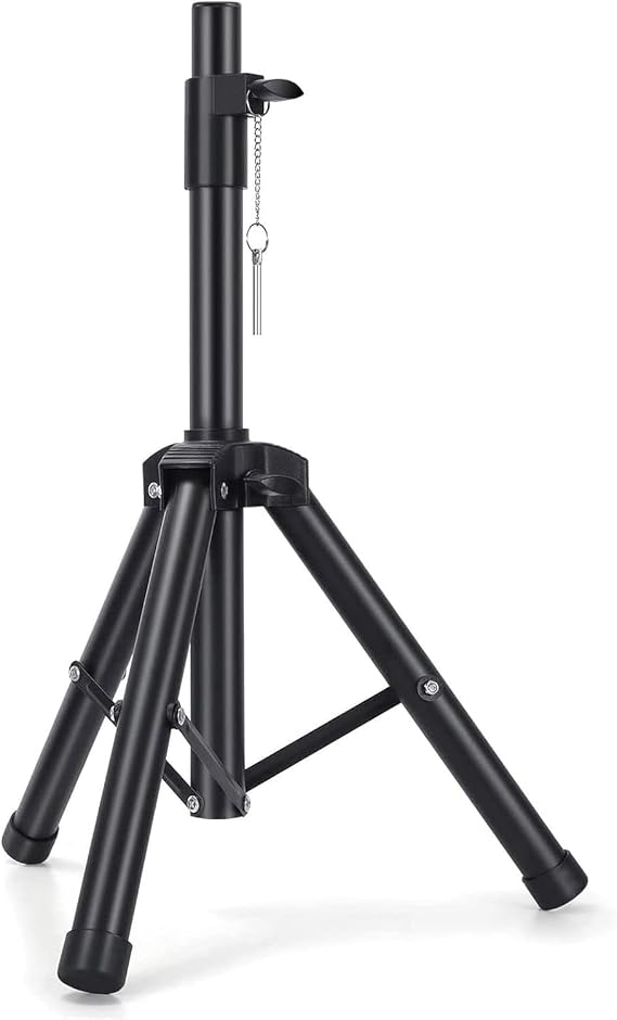 Coverzone Profesyonel Taşınabilir Hoparlör Stant Ayarlanabilir Uzatma 76cm ila 111cm PA DJ Kısa Tripod Standı Mini Hoparlör Standı Uyumlu Ekleme Emniyet Pimi Hoparlör Ayak J-01