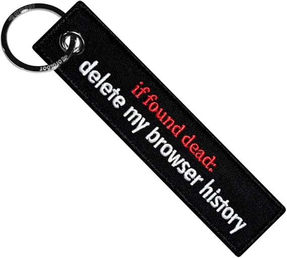 MotoLoot Keychain for Motorcycles, Scooters, Cars and Gifts (Delete Browser History)