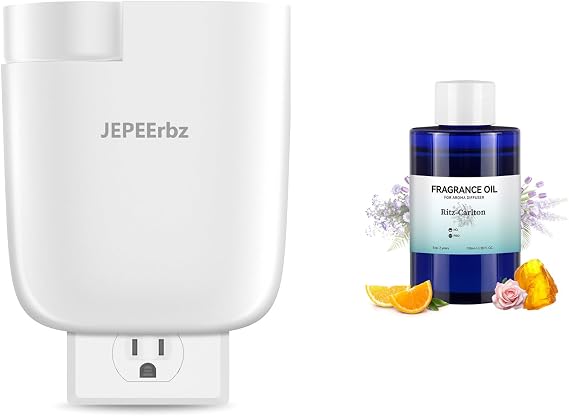 Plug in Diffuser, Waterless Oil Diffuser, Ritz Carlton Diffuser Oil (100ml / 3.4oz), Essential Oils